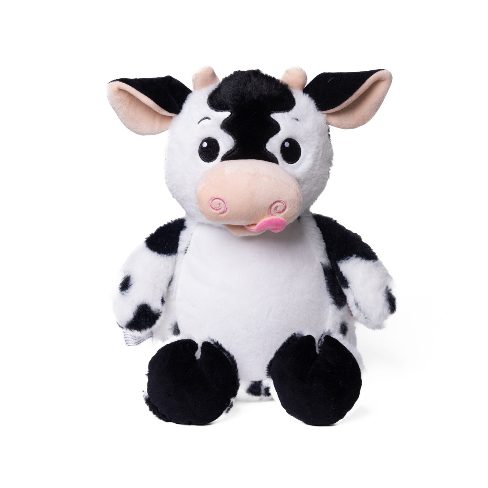 doudou vache personnalisé avec prénom bébé et informations de naissance brodées