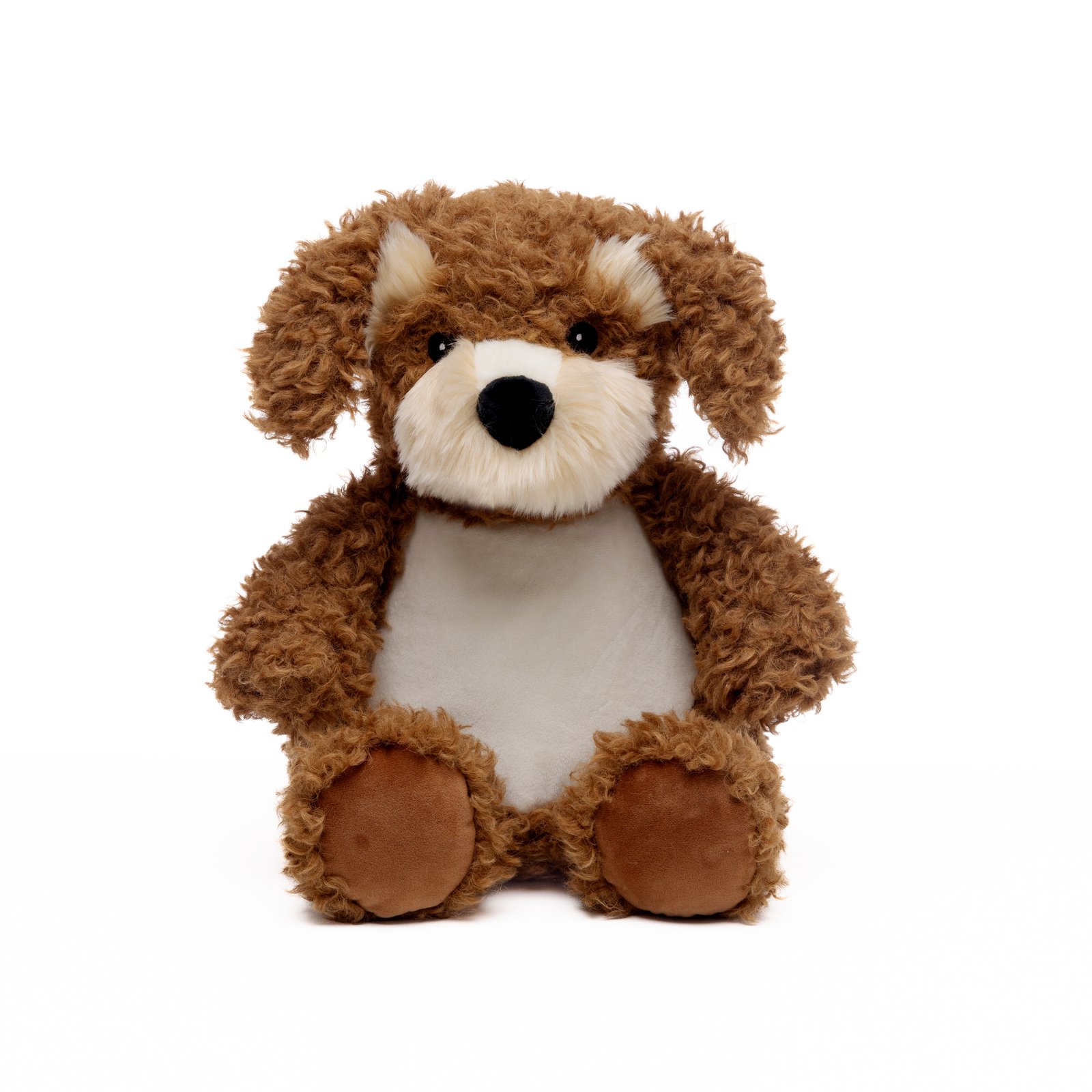 Doudou chien personnalisé avec prénom date de naissance poids et taille brodés