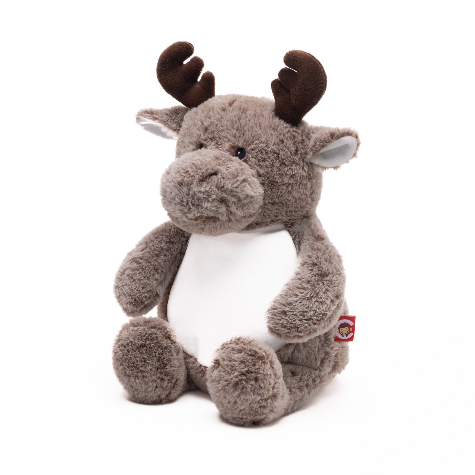 Peluche renne personnalisable avec prénom brodé pour bébé – doudou personnalisé cadeau naissance
