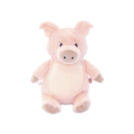 Doudou cochon personnalisé avec prénom date de naissance poids et taille