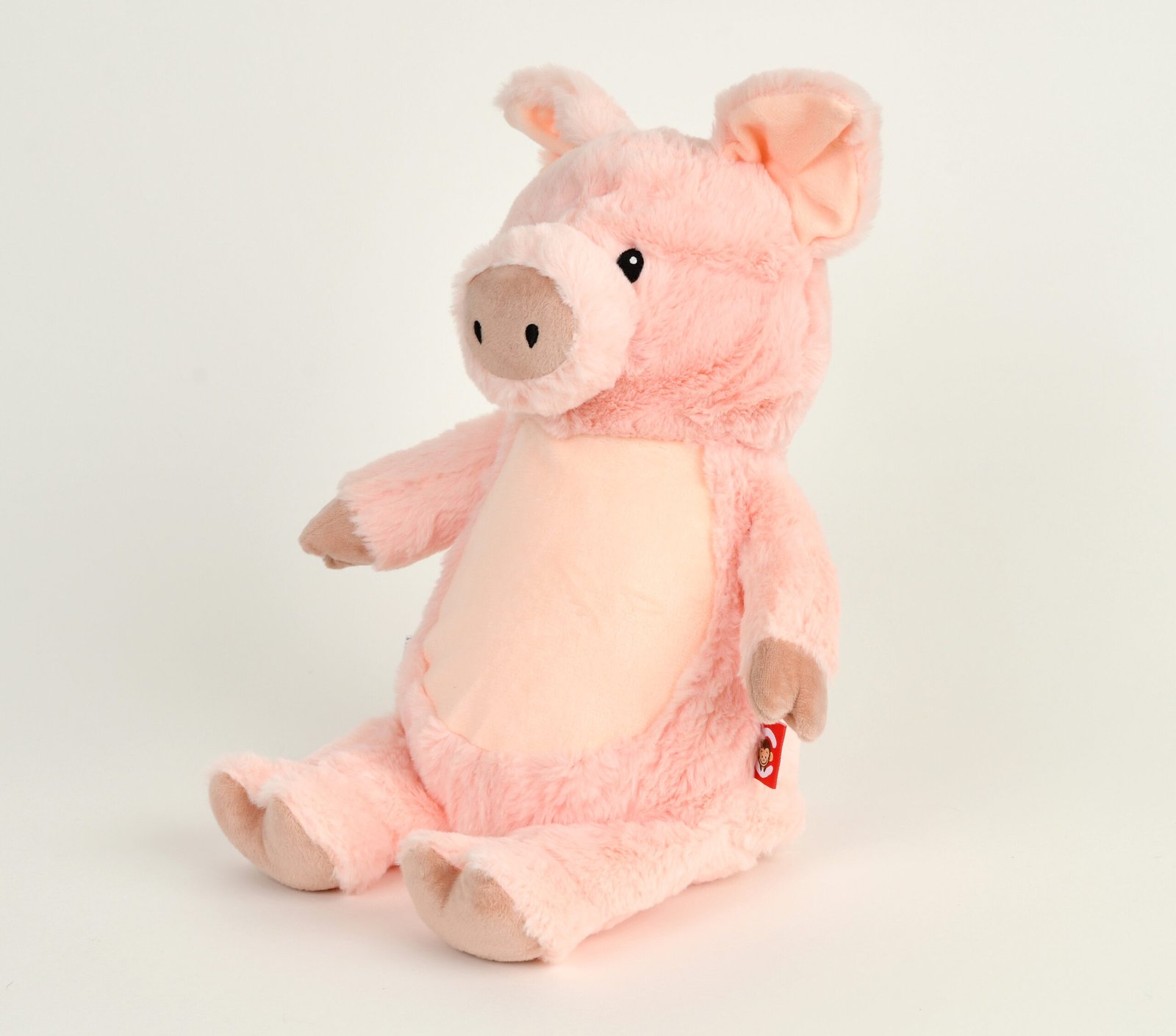 Peluche bébé personnalisée cochon rose avec broderie prénom