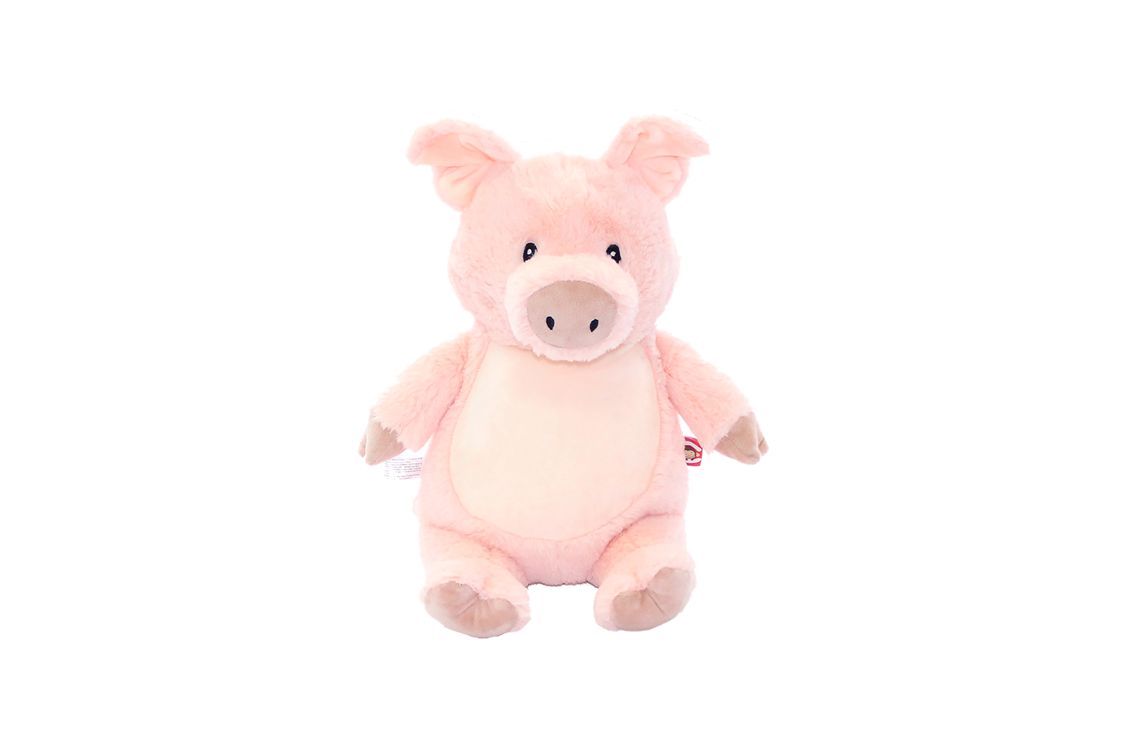 Doudou cochon personnalisé avec prénom date de naissance poids et taille